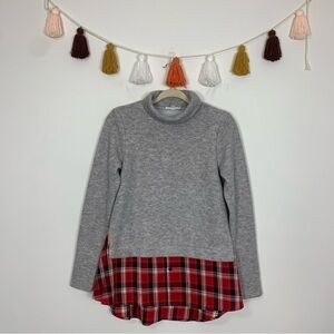 THML Cozy Layered Look Wallis Plaid Sweater Size Medium